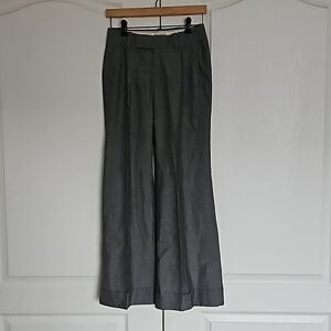 Banana Republic Women's Mid-Rise Flared Pants Gray Size 0